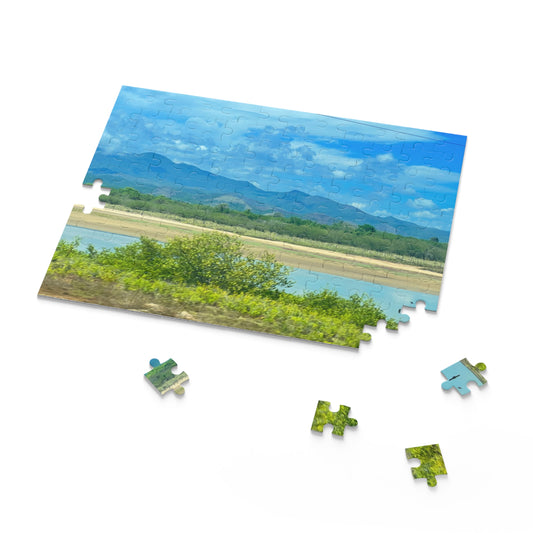 Scenic Lake Jigsaw Puzzle — 120/252/500-Piece Tranquil Lake & Mountains