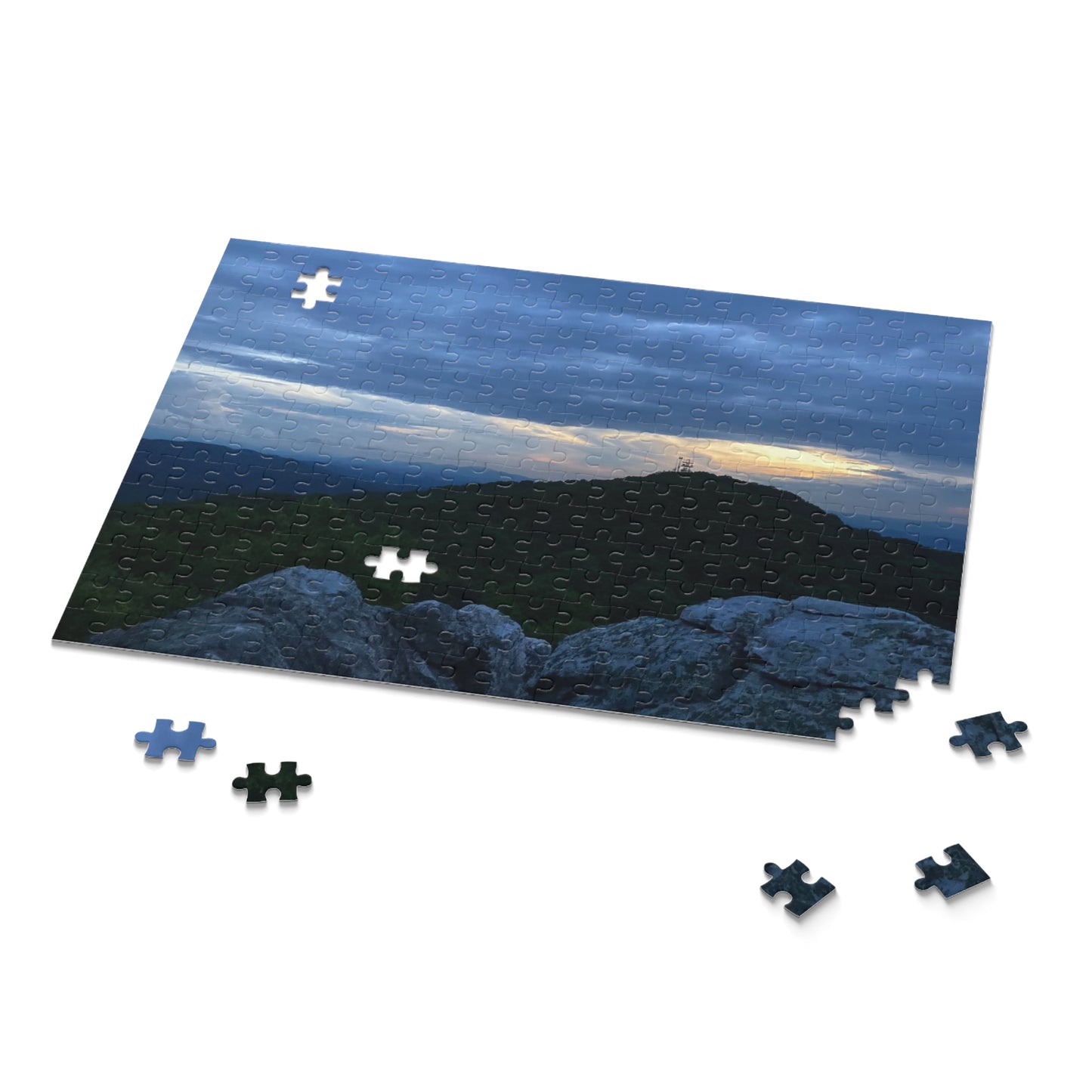Sunset Ridge Scenic Jigsaw Puzzle — Mountain Landscape Jigsaw (120/252/500 pcs)