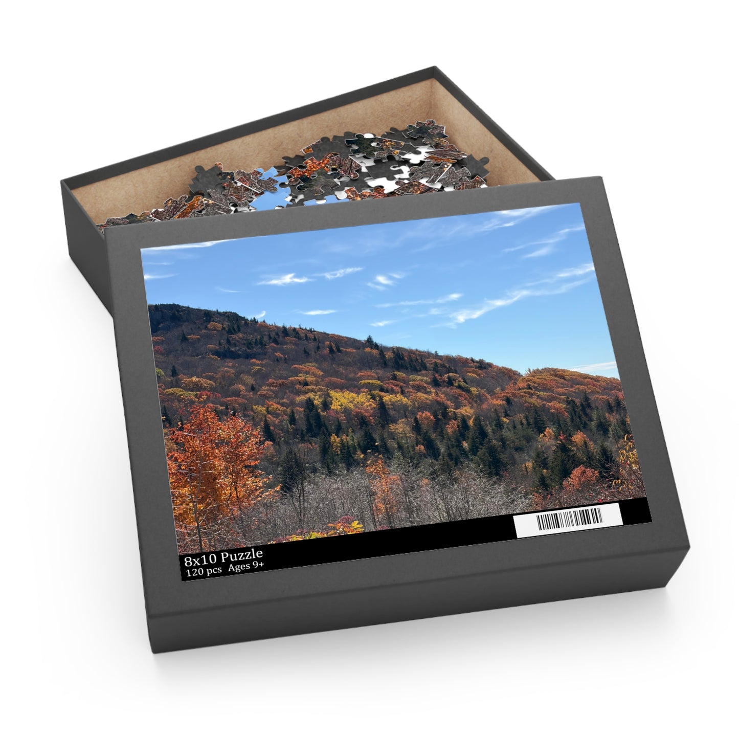 Autumn Mountain Landscape Puzzle — Scenic Fall Foliage Jigsaw (120/252/500 pcs)
