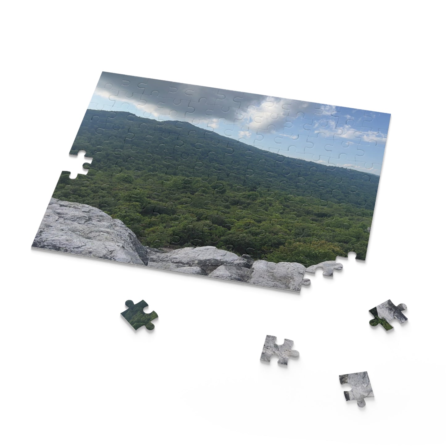 Mountain Vista Jigsaw Puzzle — Scenic Summit Landscape (120/252/500 Pieces)