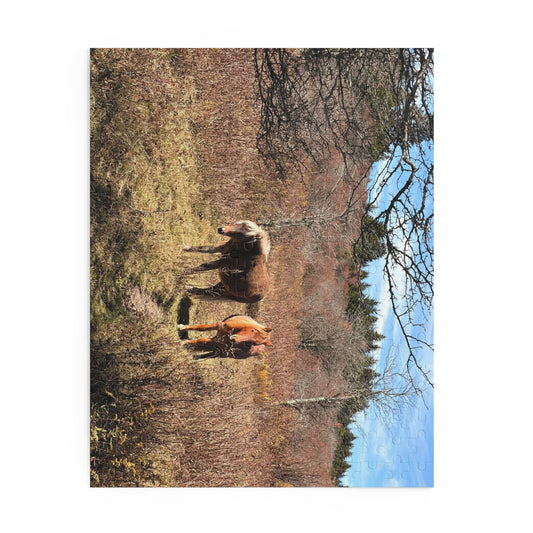 Wild Mare Meadow Puzzle — 120/252/500-Piece Scenic Horse Jigsaw