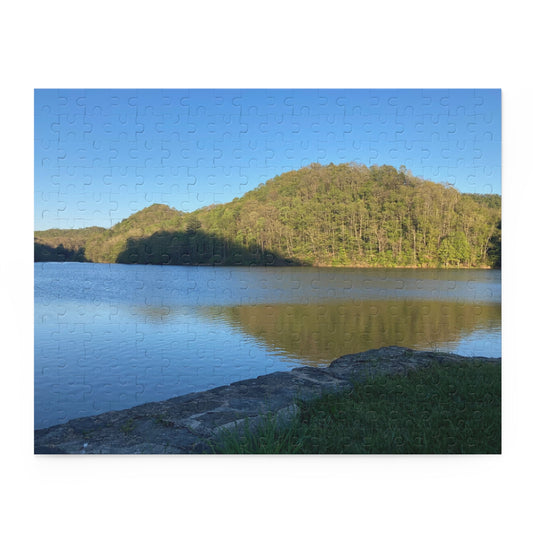 Blue Skies Lake Days Puzzle — 120/252/500‑Piece Nature Jigsaw