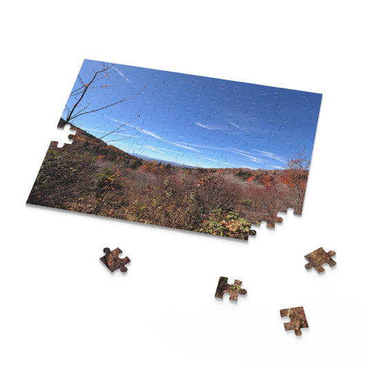 Scenic Autumn Ridge Jigsaw Puzzle – 120/252/500-Piece Fall Landscape Puzzle