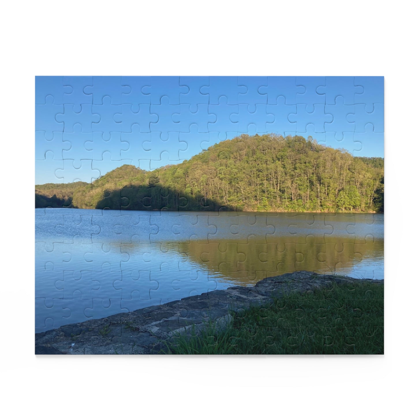 Blue Skies Lake Days Puzzle — 120/252/500‑Piece Nature Jigsaw