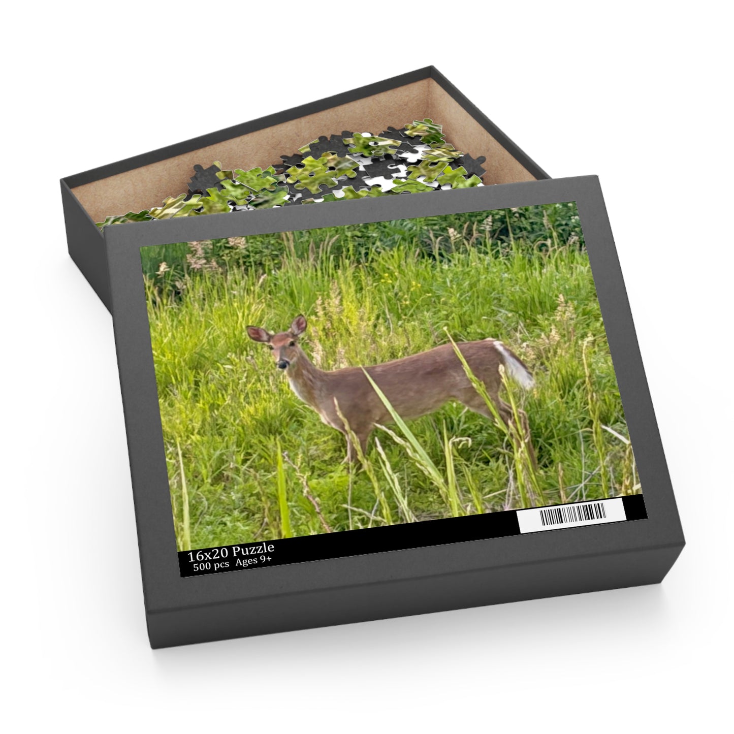 White-Tailed Deer Nature Puzzle — 120/252/500-Piece Wildlife Jigsaw
