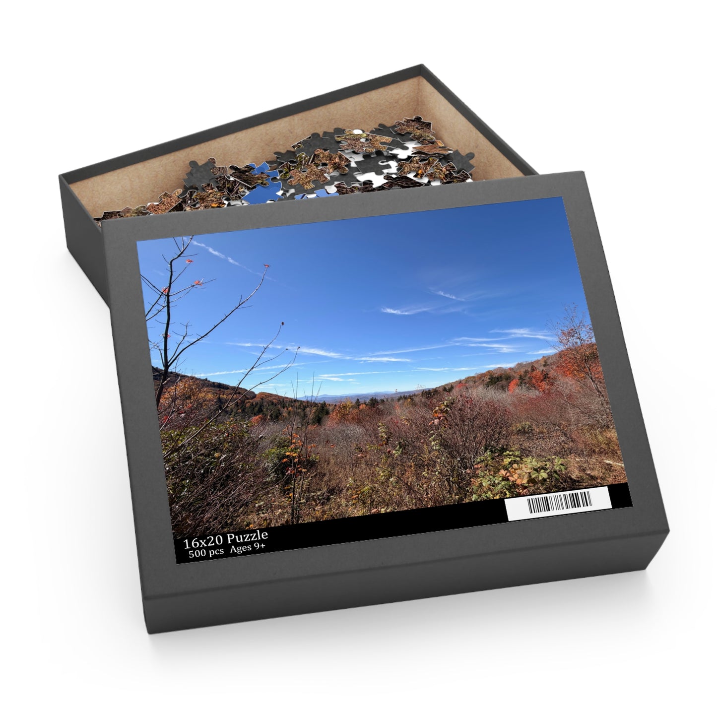 Scenic Autumn Ridge Jigsaw Puzzle – 120/252/500-Piece Fall Landscape Puzzle
