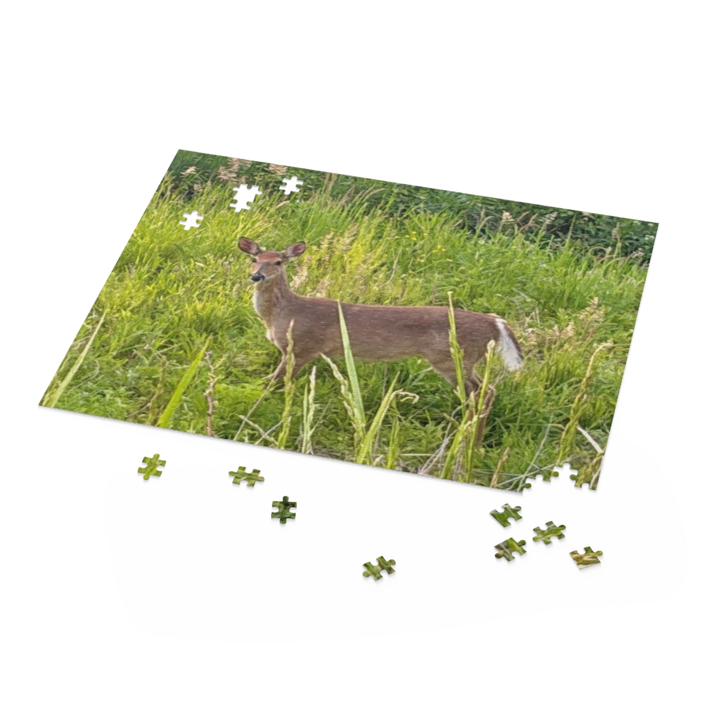 White-Tailed Deer Nature Puzzle — 120/252/500-Piece Wildlife Jigsaw