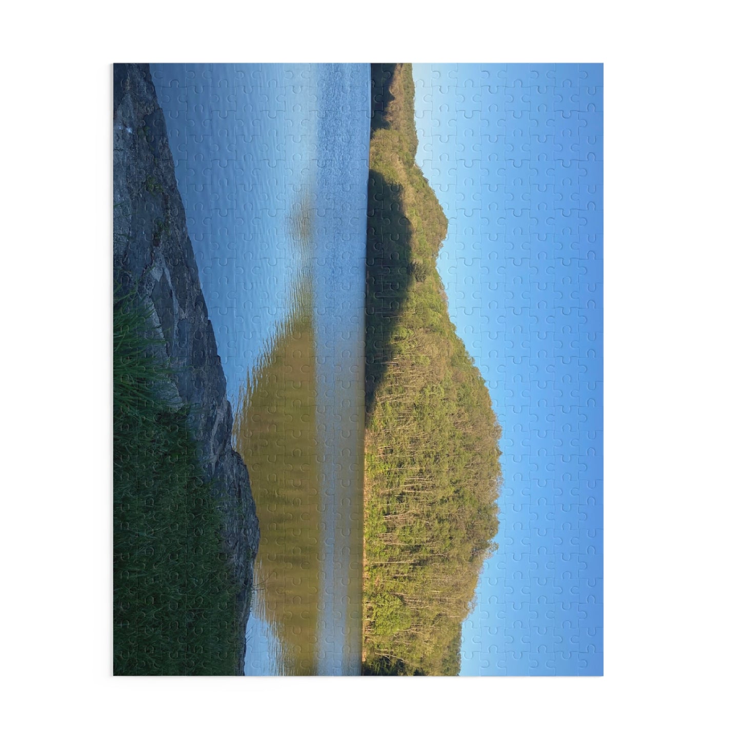 Blue Skies Lake Days Puzzle — 120/252/500‑Piece Nature Jigsaw