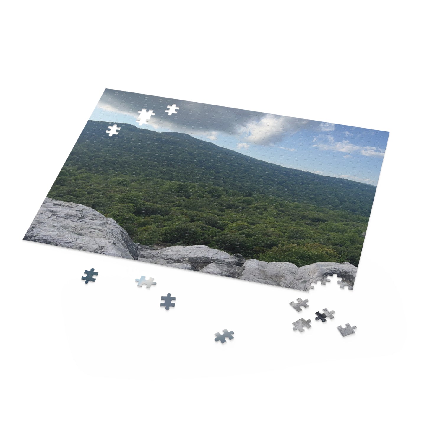 Mountain Vista Jigsaw Puzzle — Scenic Summit Landscape (120/252/500 Pieces)