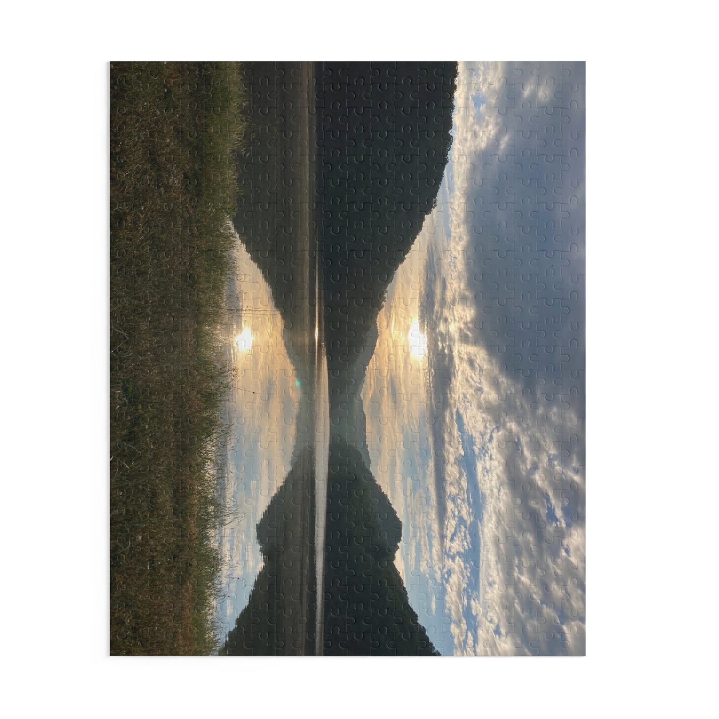 Hungry Mother Lake Reflection Puzzle — Serene Nature Jigsaw (120/252/500 Piece)