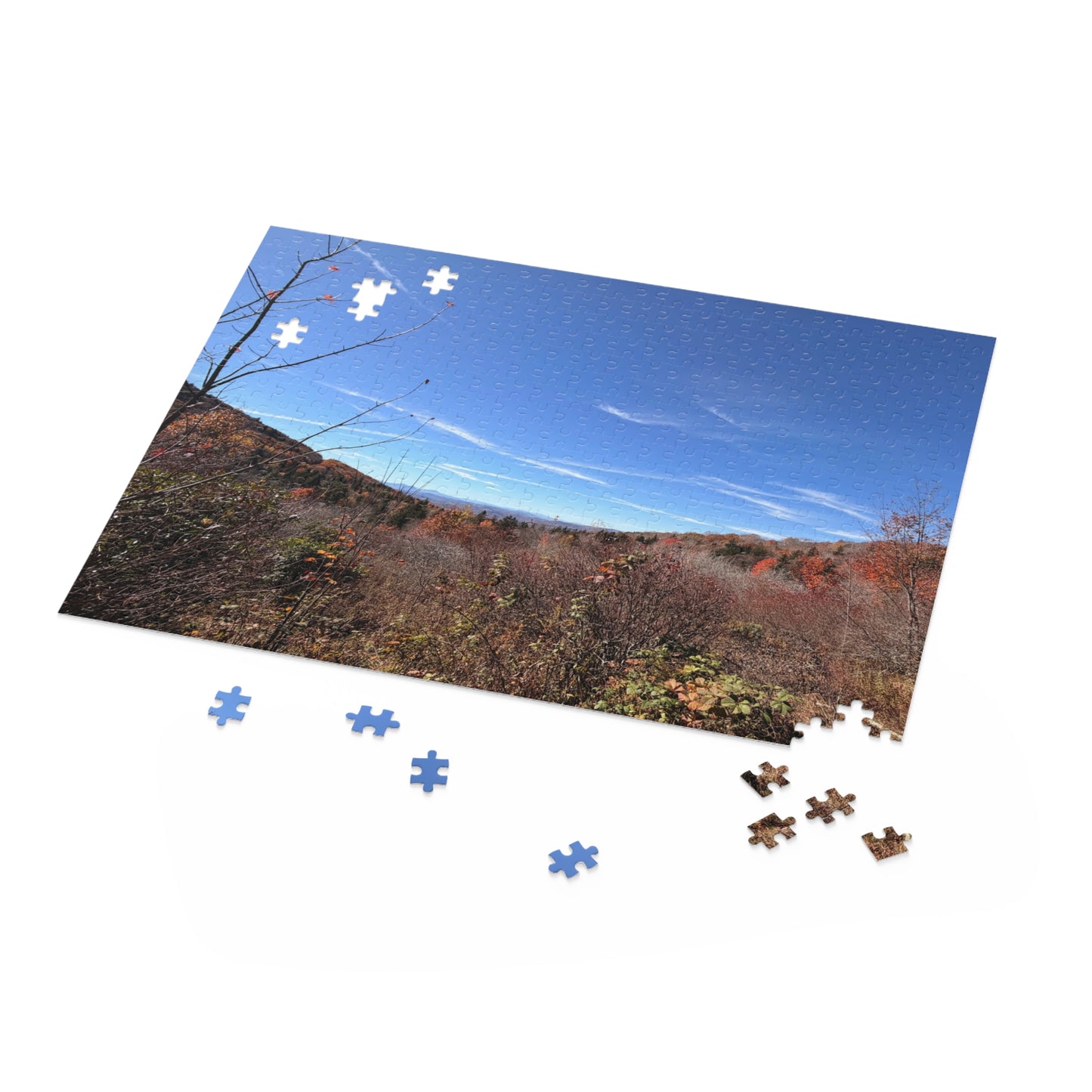 Scenic Autumn Ridge Jigsaw Puzzle – 120/252/500-Piece Fall Landscape Puzzle