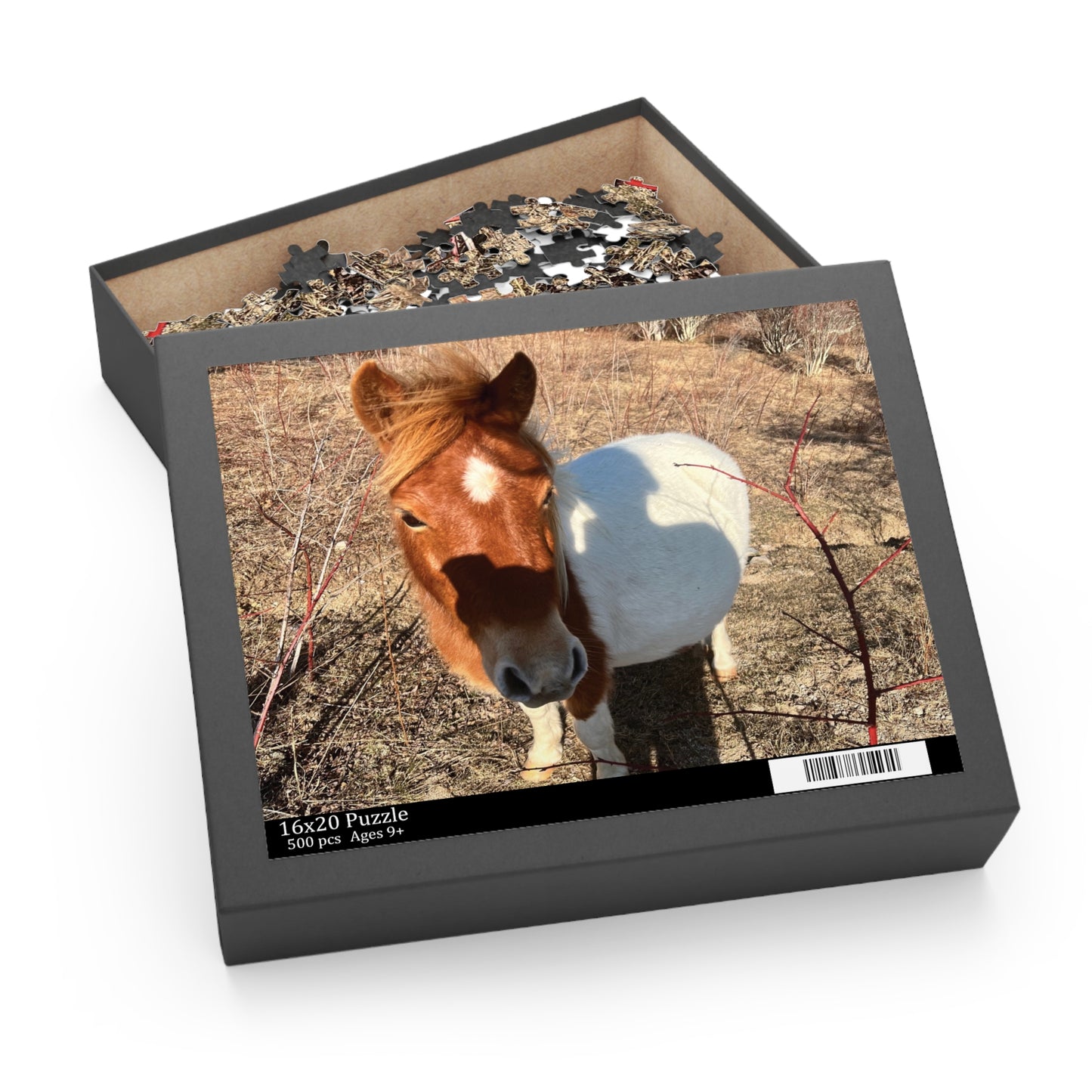 Horse Photo Puzzle - Cute Pony Jigsaw Puzzle (120/252/500 Piece)