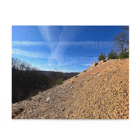 Scenic Ridge Landscape Puzzle — Blue Sky & Sand Trail (120/252/500 pcs)