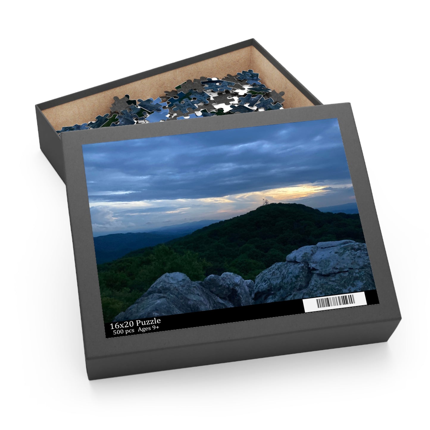 Sunset Ridge Scenic Jigsaw Puzzle — Mountain Landscape Jigsaw (120/252/500 pcs)