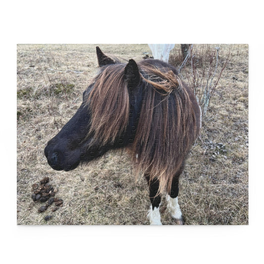 Horse Portrait Puzzle – Brown Pony Photo Jigsaw (120/252/500 Piece)
