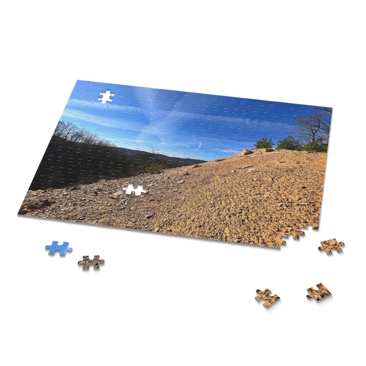 Scenic Ridge Landscape Puzzle — Blue Sky & Sand Trail (120/252/500 pcs)