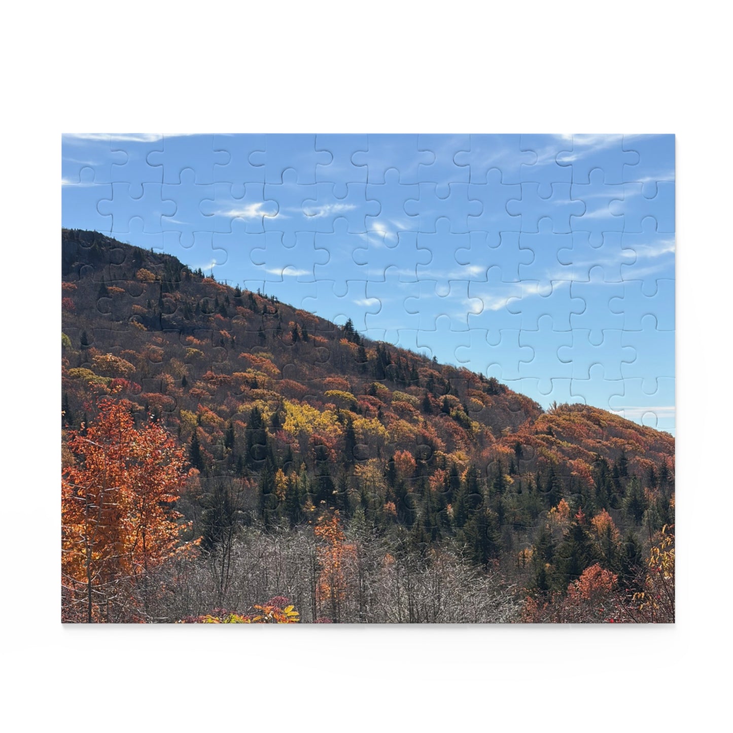 Autumn Mountain Landscape Puzzle — Scenic Fall Foliage Jigsaw (120/252/500 pcs)