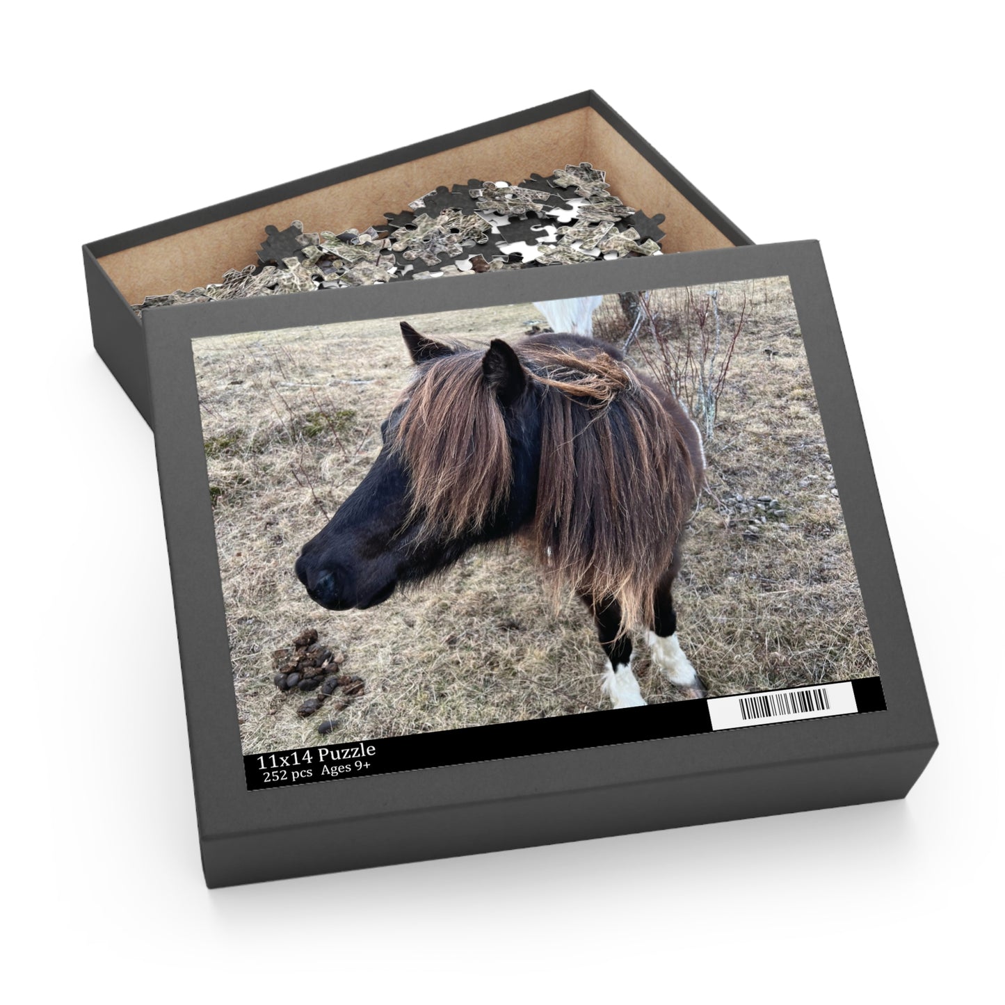 Horse Portrait Puzzle – Brown Pony Photo Jigsaw (120/252/500 Piece)