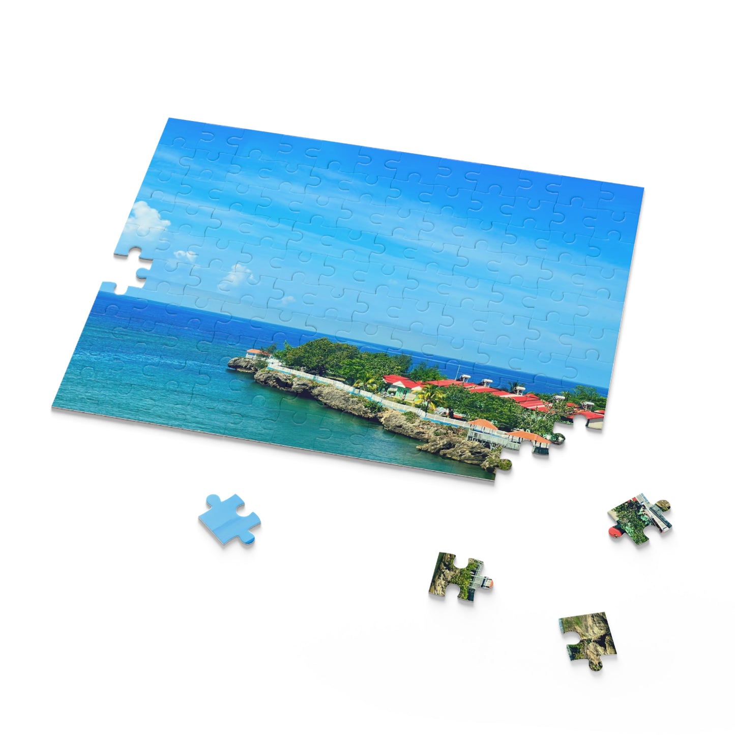 Coastal Cliffside Seascape Puzzle – Beach Ocean View Jigsaw (110–1014 pcs)