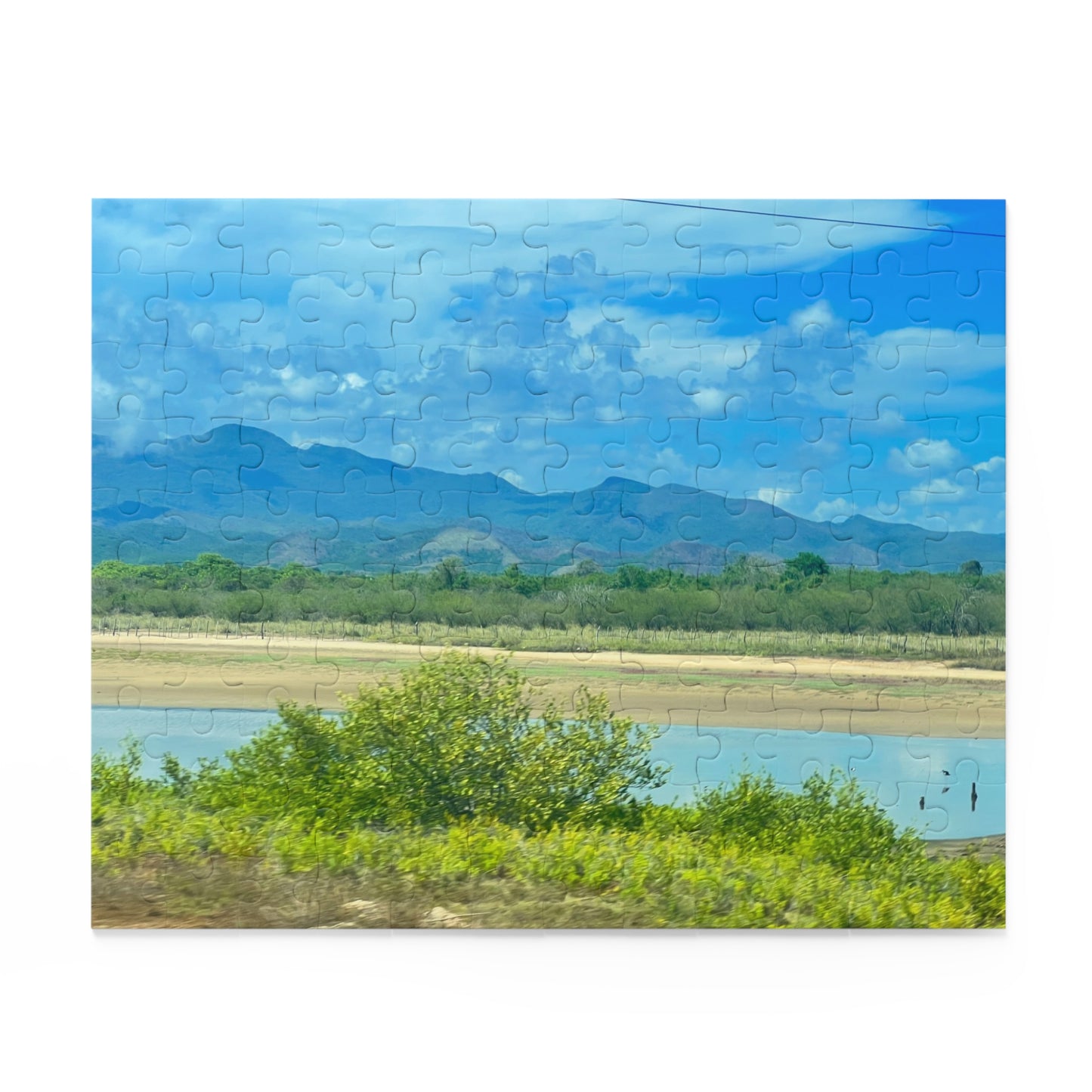 Scenic Lake Jigsaw Puzzle — 120/252/500-Piece Tranquil Lake & Mountains