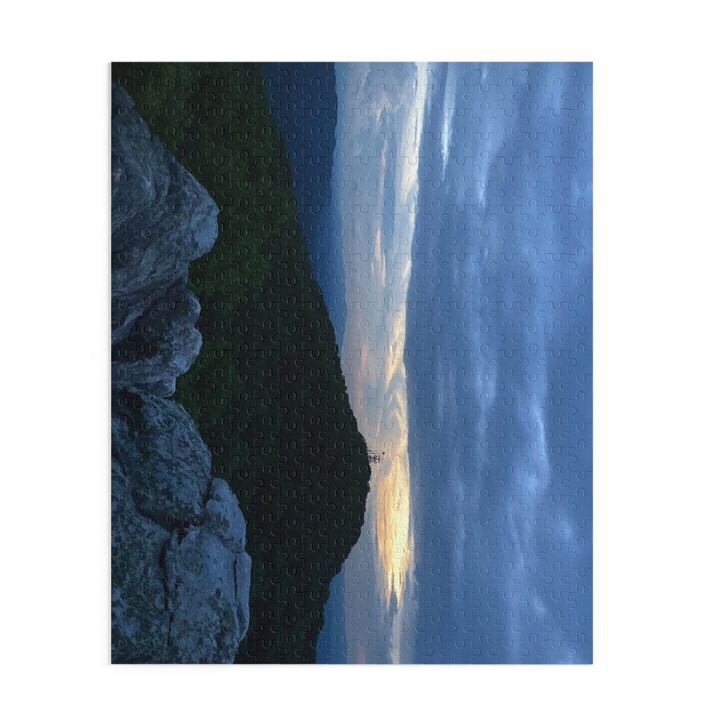 Sunset Ridge Scenic Jigsaw Puzzle — Mountain Landscape Jigsaw (120/252/500 pcs)