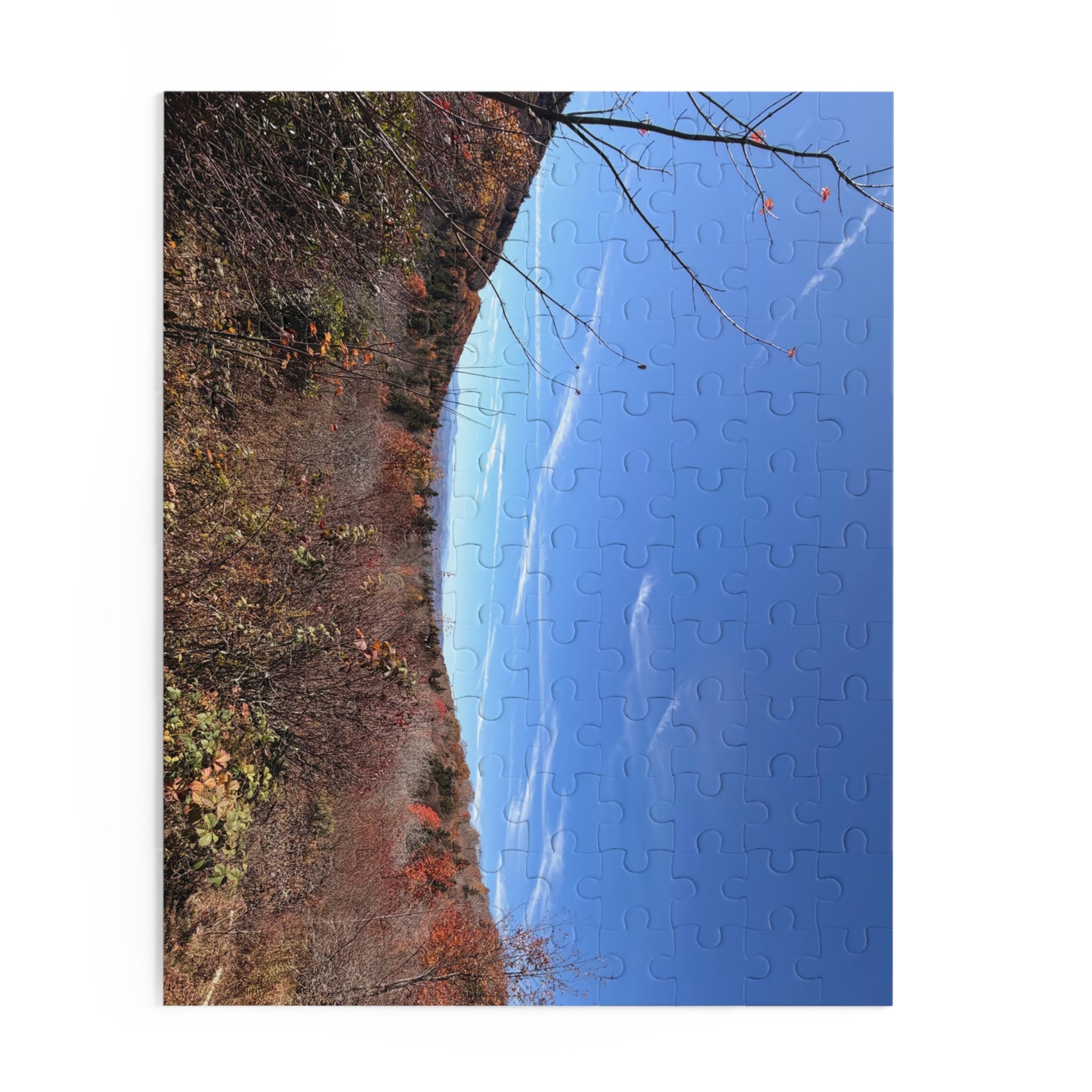 Scenic Autumn Ridge Jigsaw Puzzle – 120/252/500-Piece Fall Landscape Puzzle