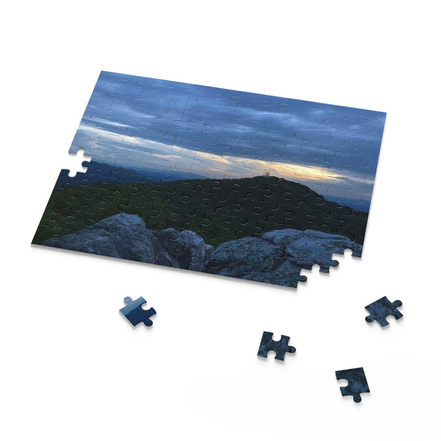 Sunset Ridge Scenic Jigsaw Puzzle — Mountain Landscape Jigsaw (120/252/500 pcs)
