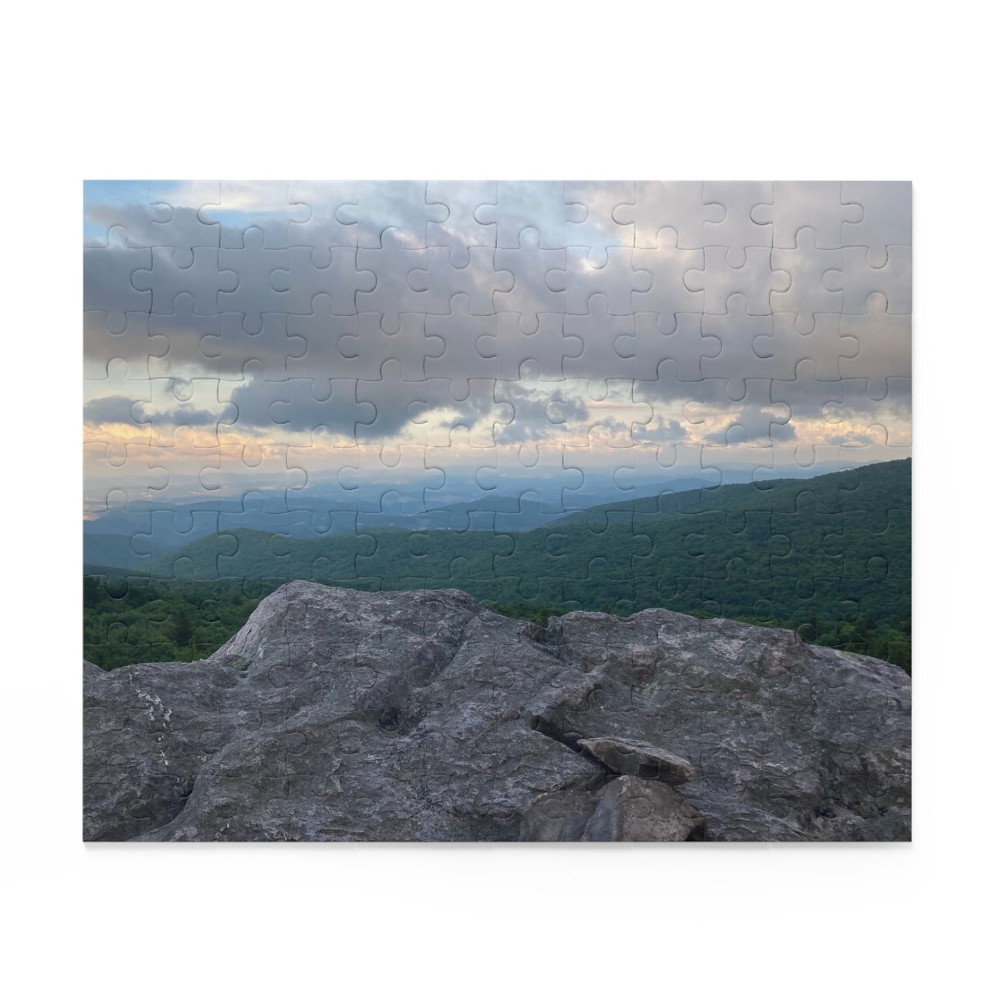 Rock Climbing Scenic Jigsaw Puzzle – Sunset Over Ridge (120/252/500-Piece)