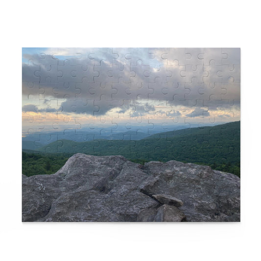 Rock Climbing Scenic Jigsaw Puzzle – Sunset Over Ridge (120/252/500-Piece)