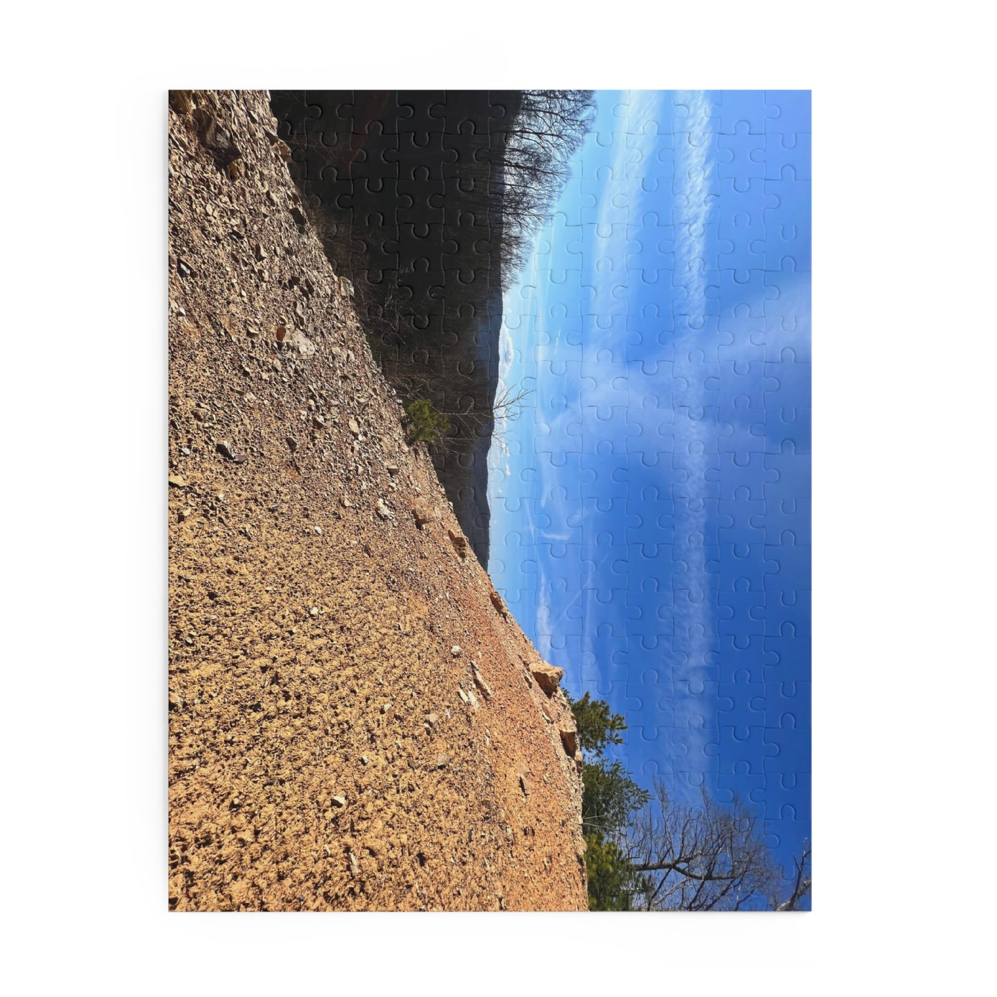 Scenic Ridge Landscape Puzzle — Blue Sky & Sand Trail (120/252/500 pcs)
