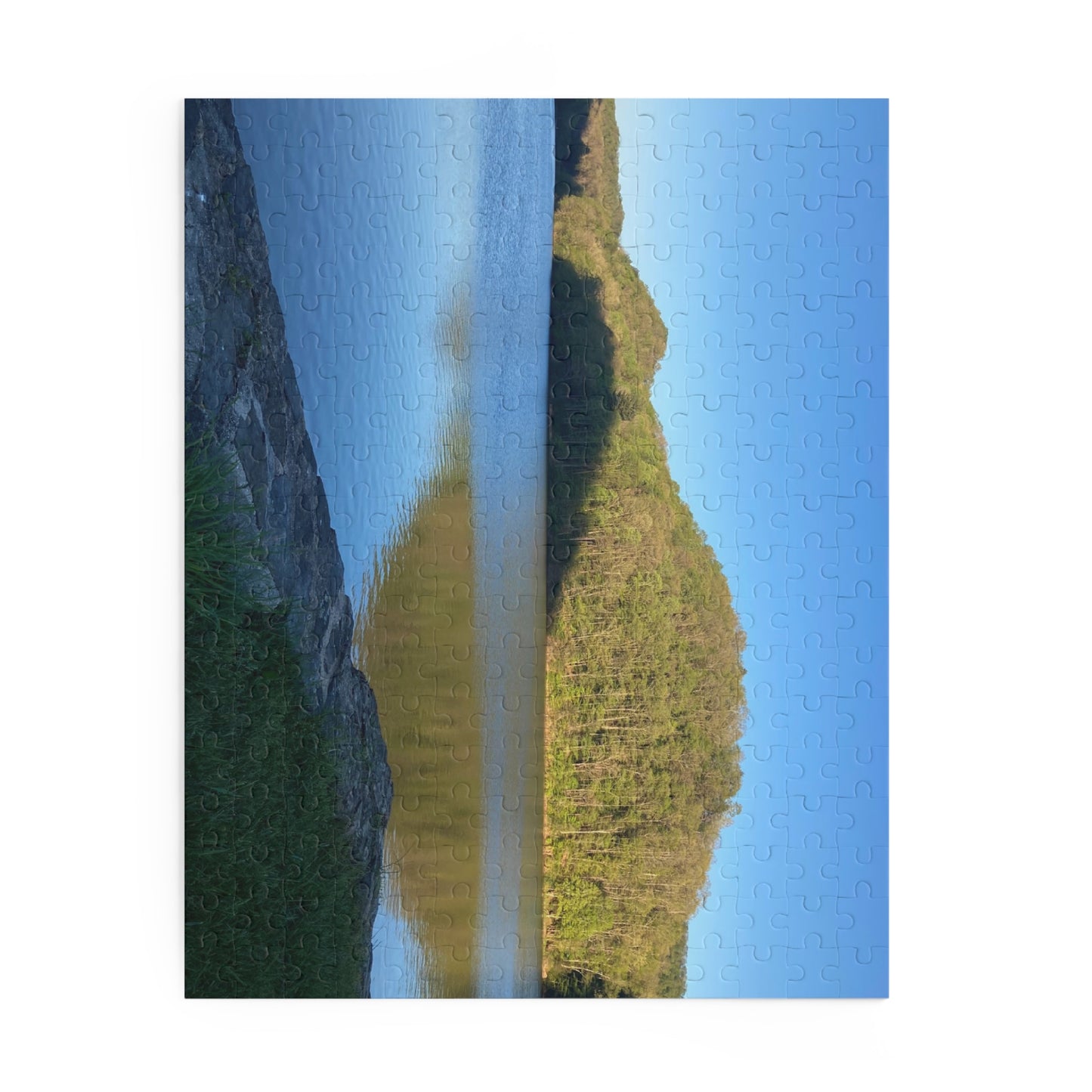 Blue Skies Lake Days Puzzle — 120/252/500‑Piece Nature Jigsaw