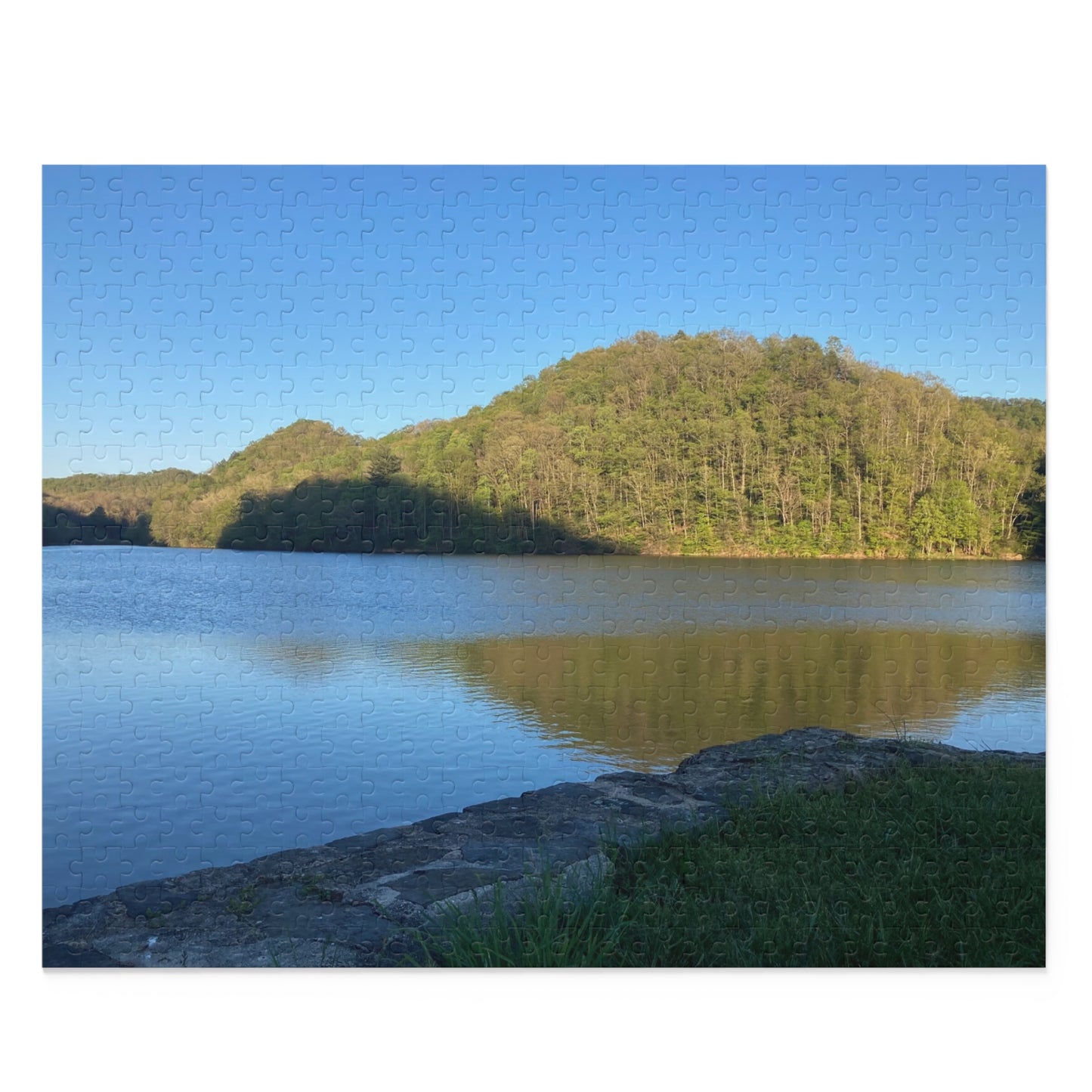 Blue Skies Lake Days Puzzle — 120/252/500‑Piece Nature Jigsaw