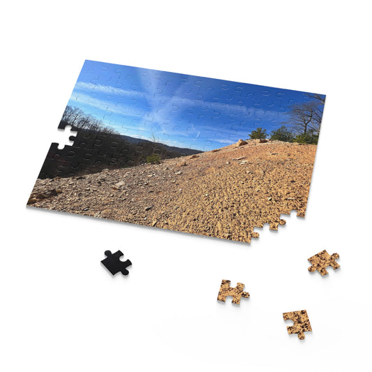 Scenic Ridge Landscape Puzzle — Blue Sky & Sand Trail (120/252/500 pcs)