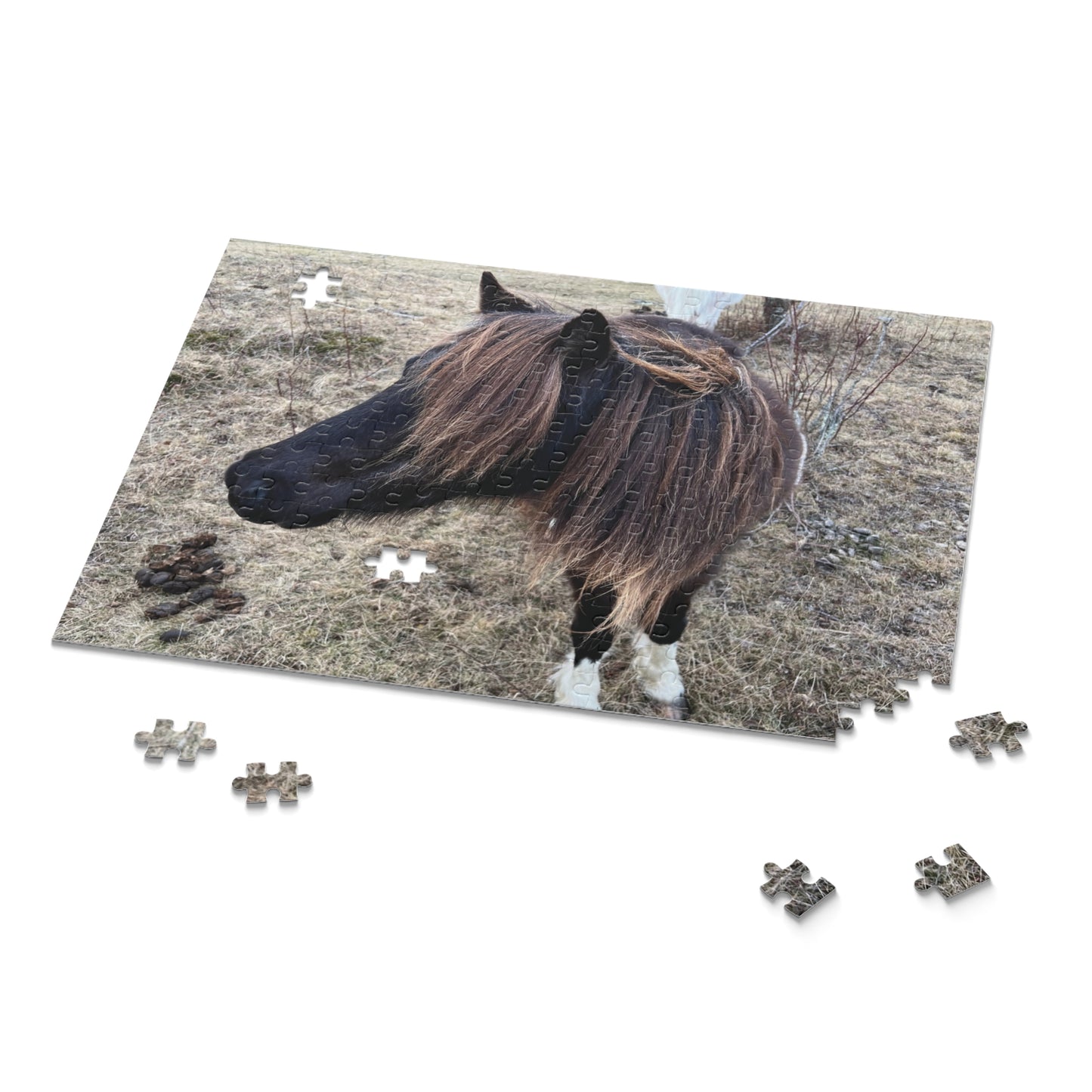 Horse Portrait Puzzle – Brown Pony Photo Jigsaw (120/252/500 Piece)