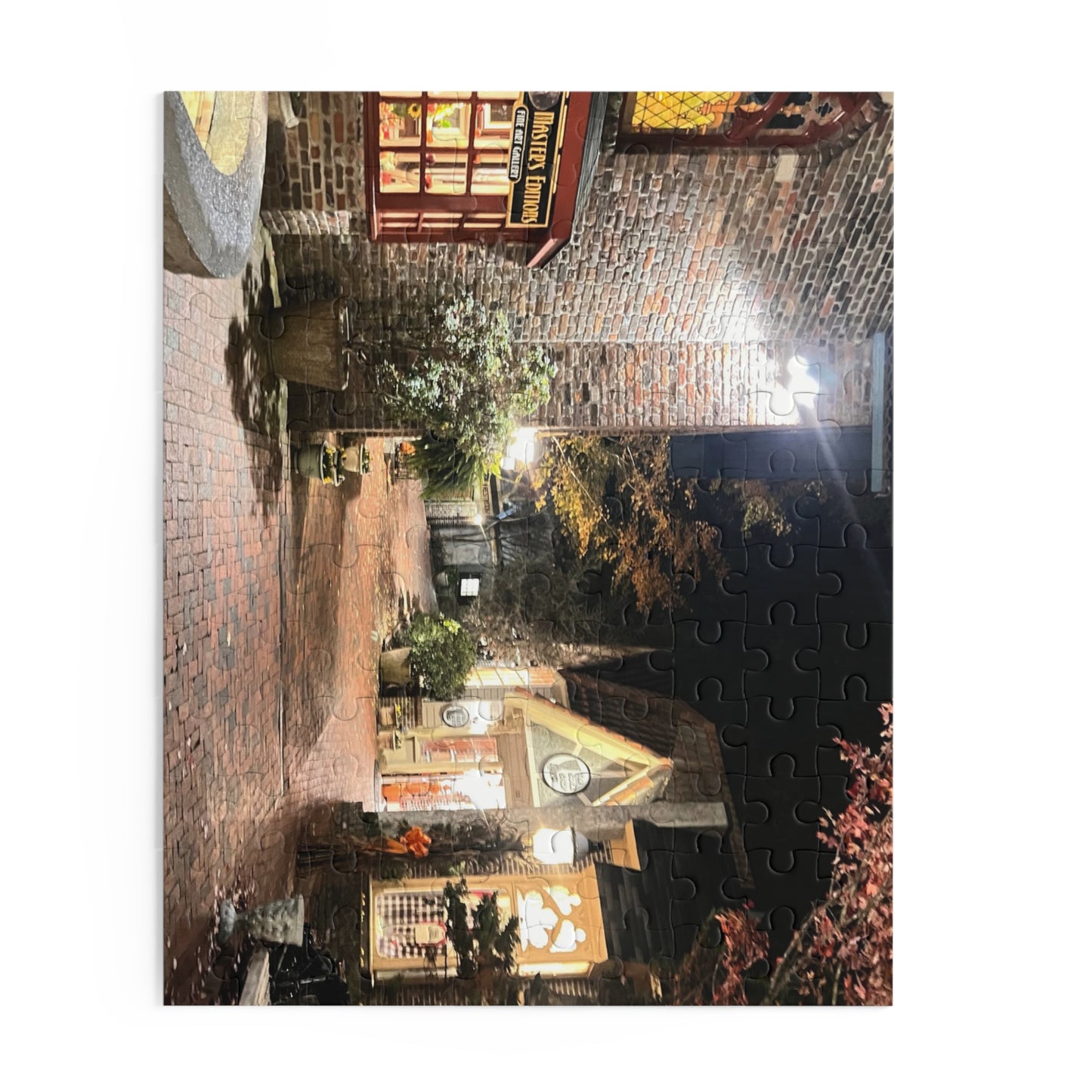 The Gatlinburg Village Shops Jigsaw Puzzle — 120/252/500-Piece Cozy Cobblestone Scenery Jigsaw