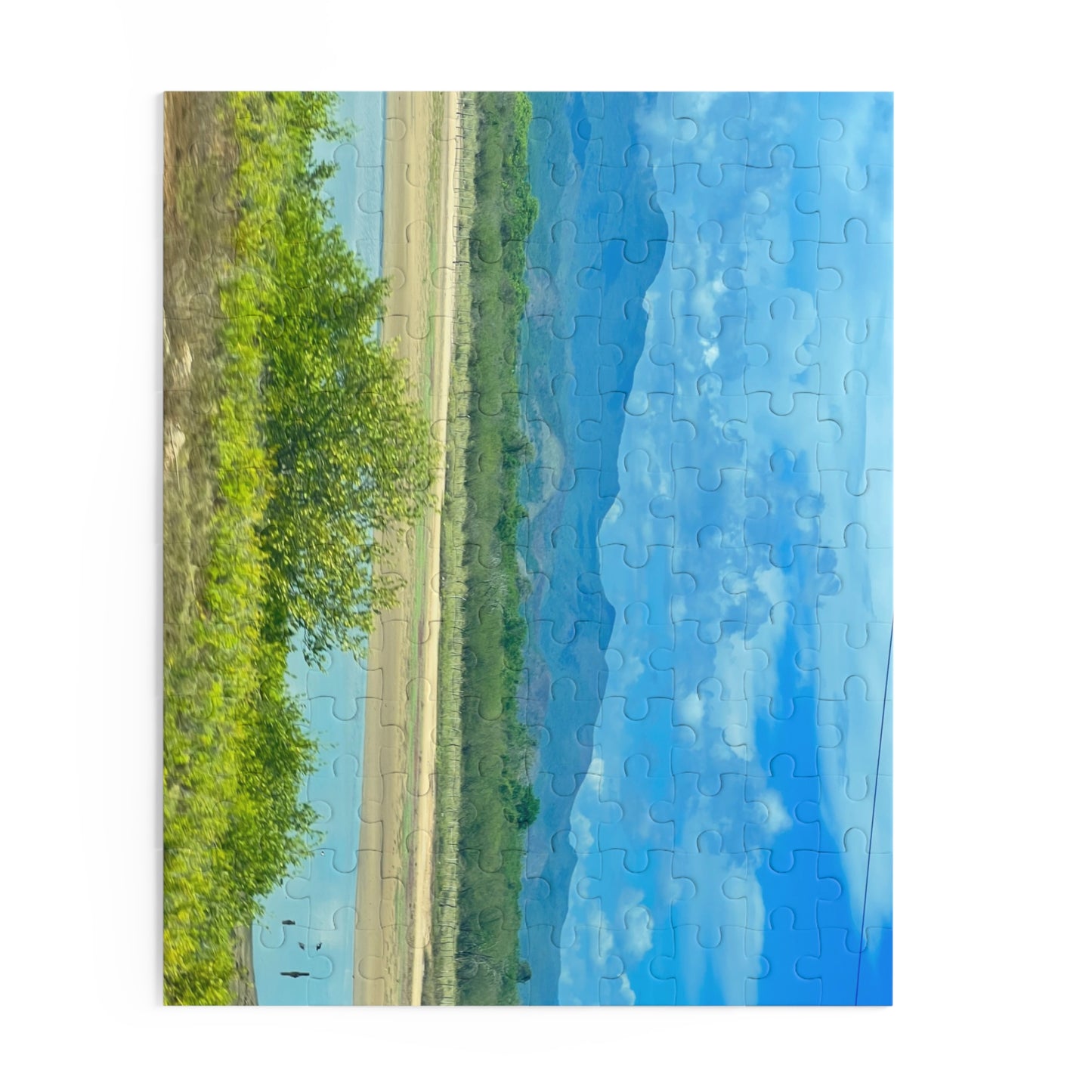 Scenic Lake Jigsaw Puzzle — 120/252/500-Piece Tranquil Lake & Mountains