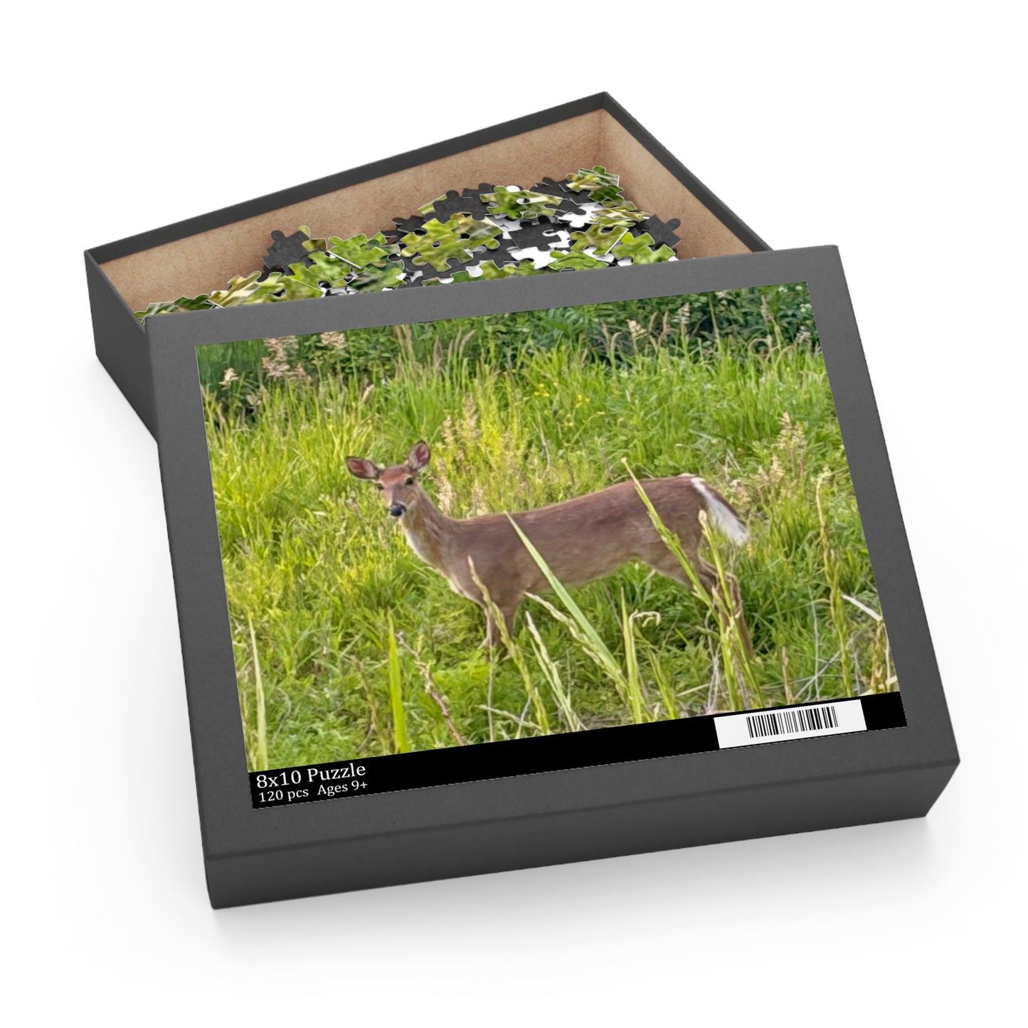 White-Tailed Deer Nature Puzzle — 120/252/500-Piece Wildlife Jigsaw