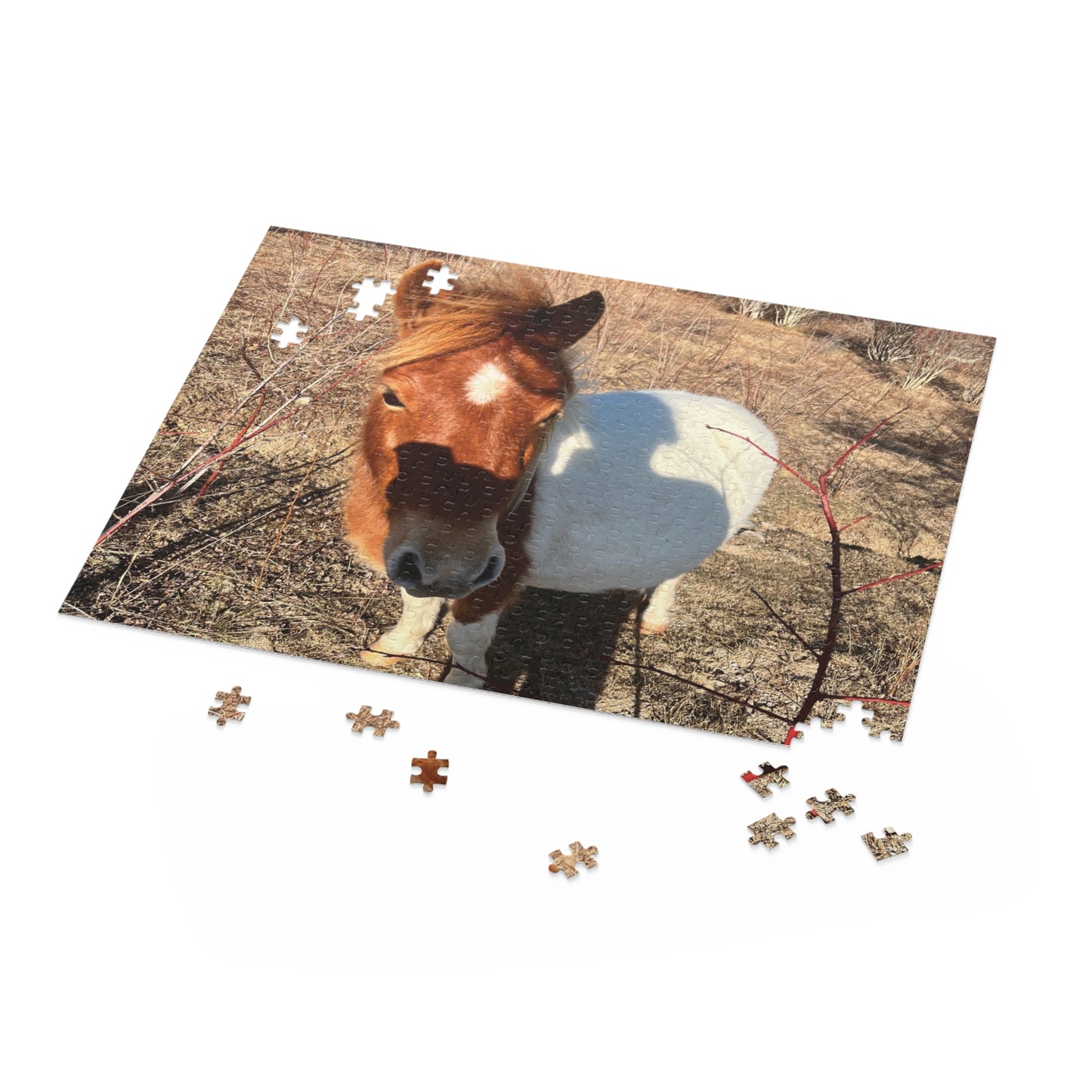Horse Photo Puzzle - Cute Pony Jigsaw Puzzle (120/252/500 Piece)