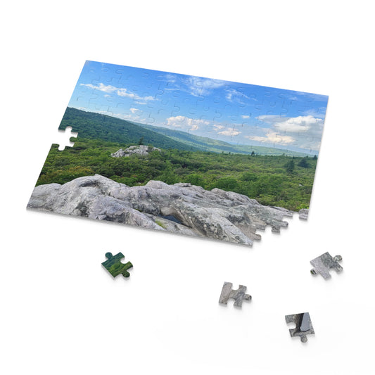 Scenic Mountain View Puzzle — 120/252/500-Piece Jigsaw