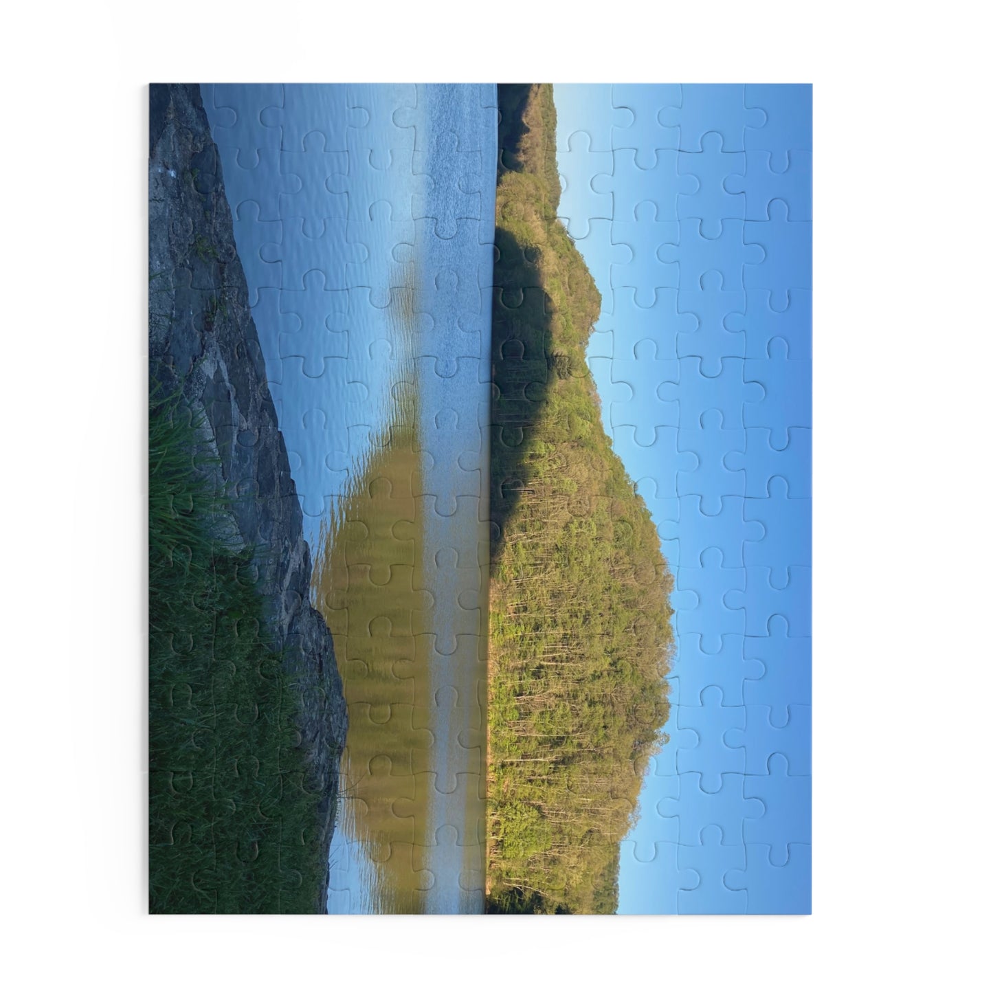 Blue Skies Lake Days Puzzle — 120/252/500‑Piece Nature Jigsaw