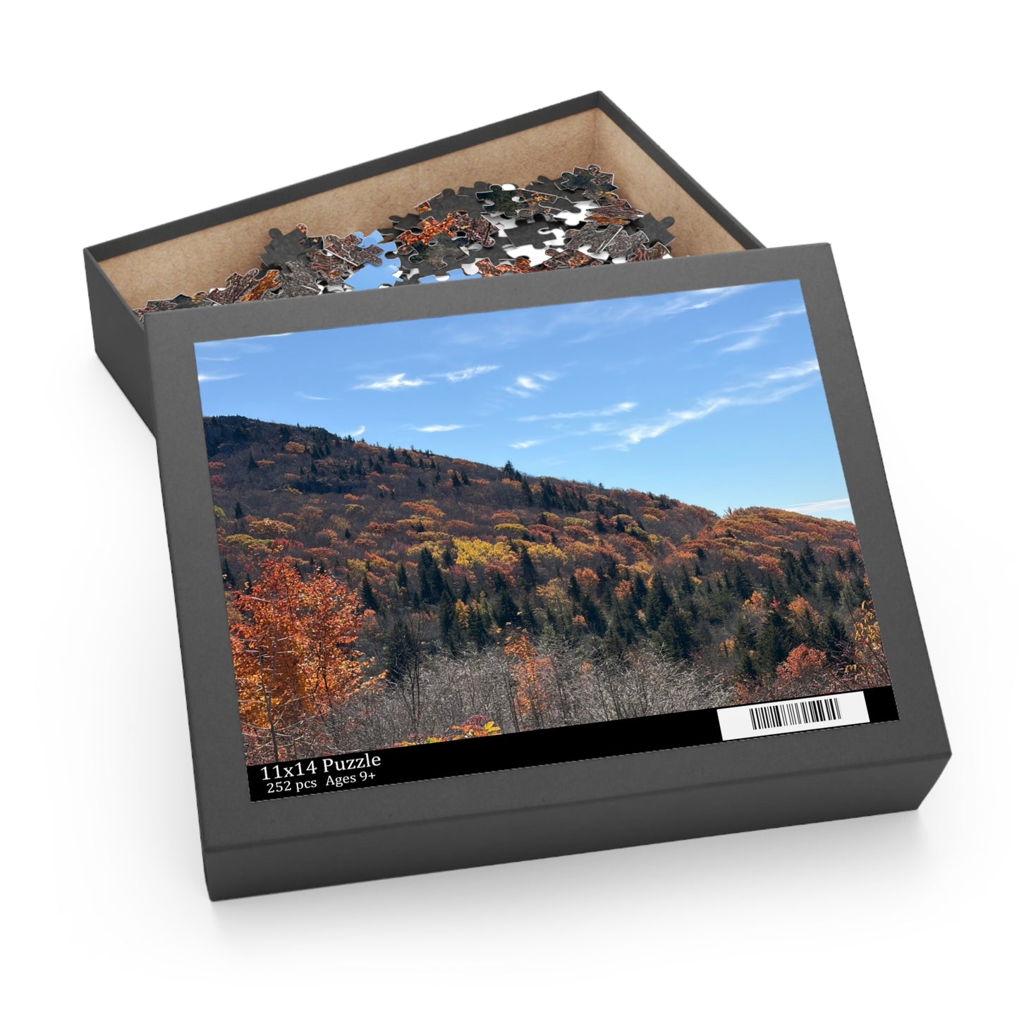 Autumn Mountain Landscape Puzzle — Scenic Fall Foliage Jigsaw (120/252/500 pcs)
