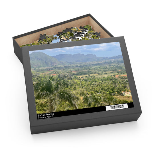 Tropical Valley Landscape Jigsaw Puzzle — Scenic 120/252/500-Piece Jigsaw